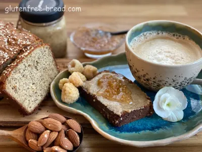 Recipe description:<br> This simple, grain-free, dairy-free, gluten-free Almond Flour Flaxseed Bread is easy to make and tastes absolutely delicious. Almond flour is a good source of protein and fiber and gives a moist texture to bread. Even if it’s your first time trying it out, you can expect results that look and taste professional. It is perfect for toast and sandwiches.