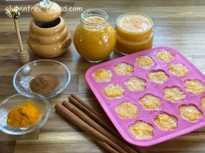 Lemon-Ginger-Orange-Curcumin Tea Ice Cubes