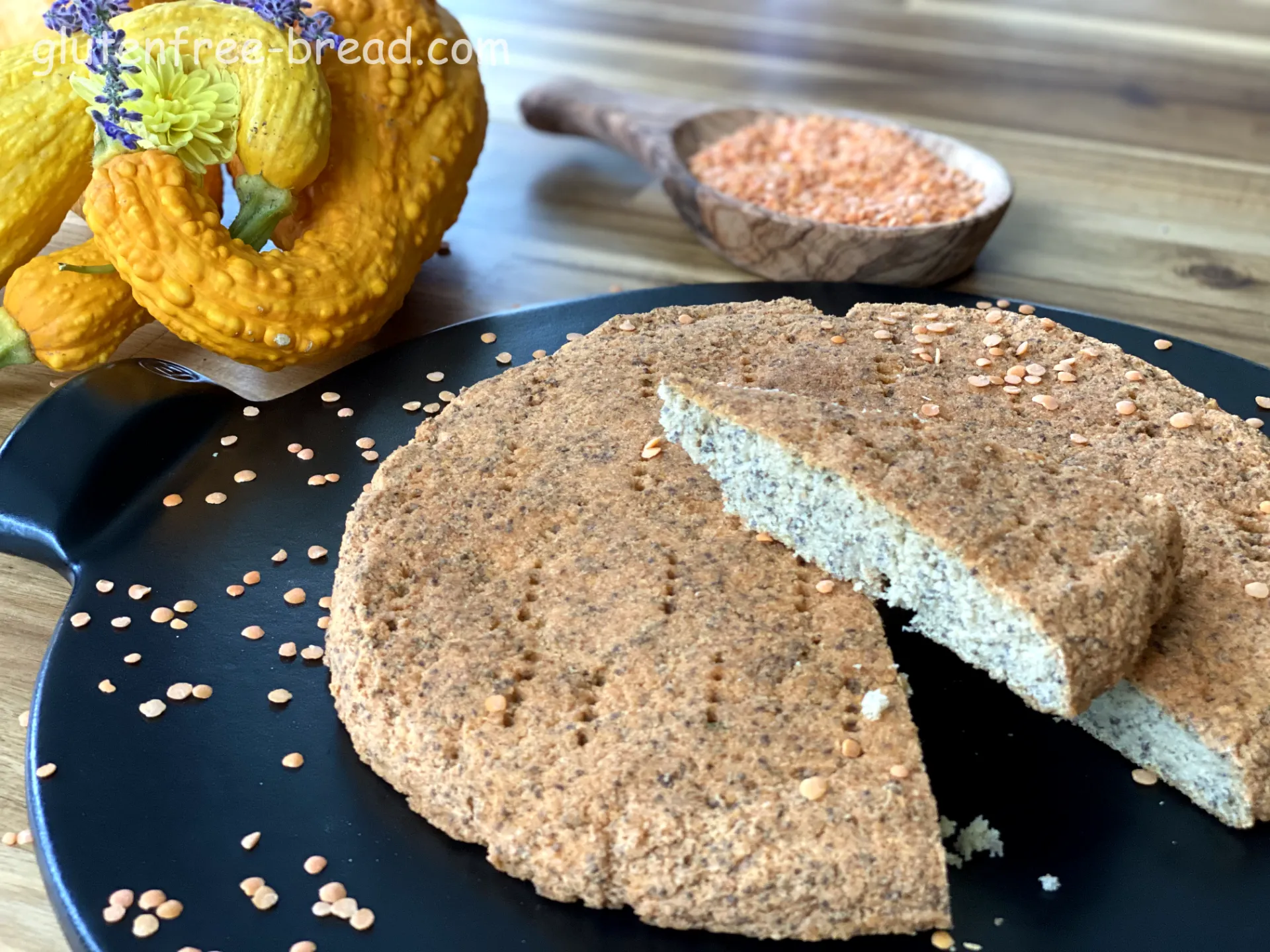 Lentil Focaccia Bread