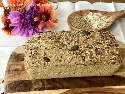 Lentil Oat Bread with Baking Powder