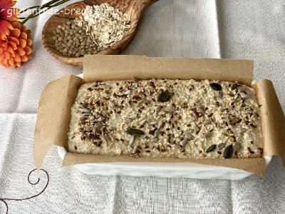 Lentil Oat Bread with Baking Powder