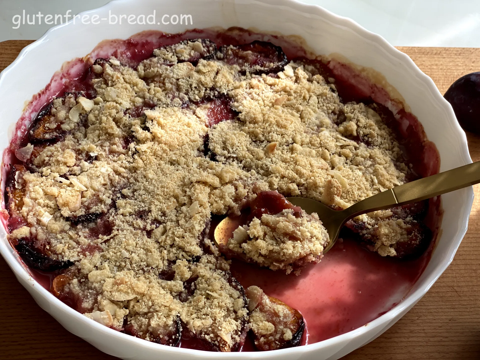 Plum Crumble Cake