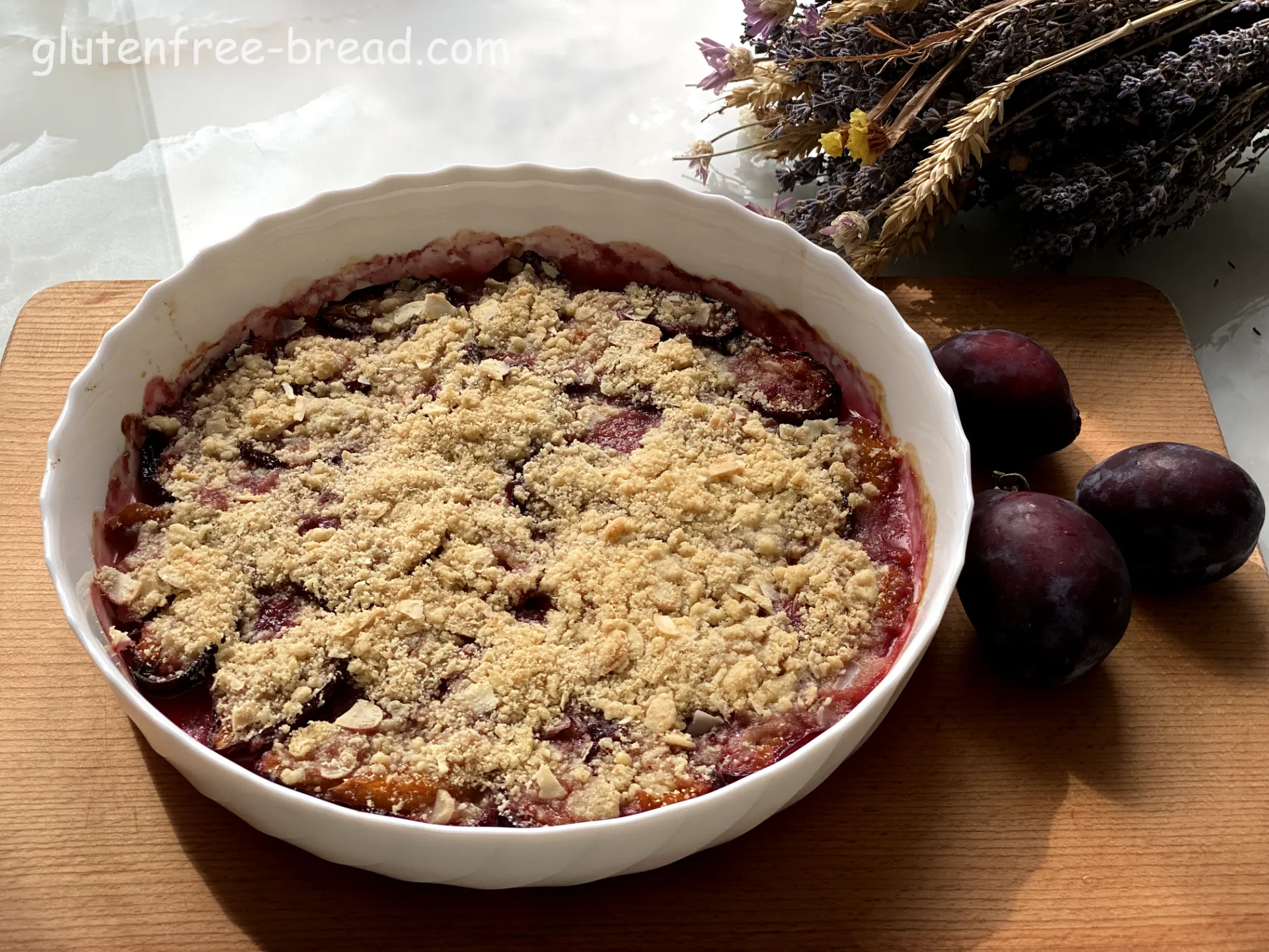 Plum Crumble Cake