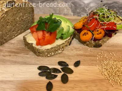 Quinoa PsylliumHusk Chiaseeds Bread