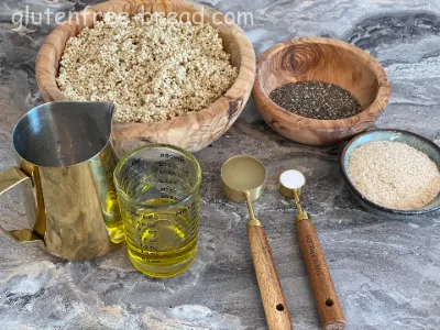 Quinoa PsylliumHusk Chiaseeds Bread